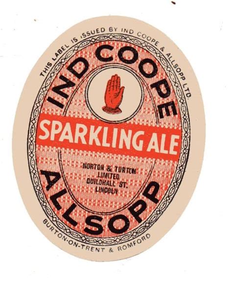 NORTON TURTON IND COOPE SPARKLING ALE British Beer Labels