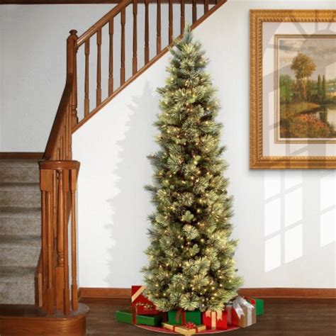 National Tree Company Ft Carolina Pine Slim Tree With Clear Lights