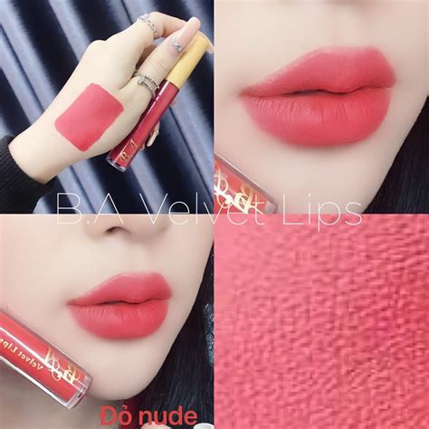 Đỏ Nude Son Kem Lì Nắp Vàng Cao Cấp B A Màu Đỏ Nude BigBuy bigbuy vn