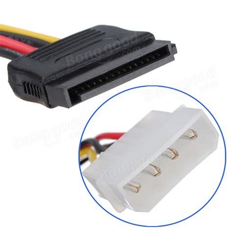 X Pin Ide Molex To Pin Serial Ata Sata Hard Drive Power Adapter