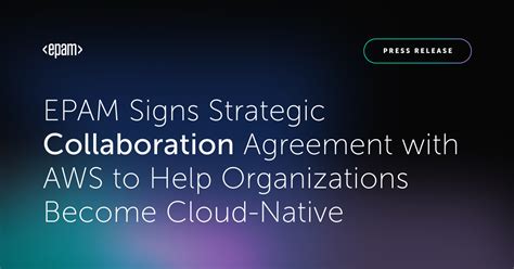 Epam Signs Strategic Collaboration Agreement With Aws Epam