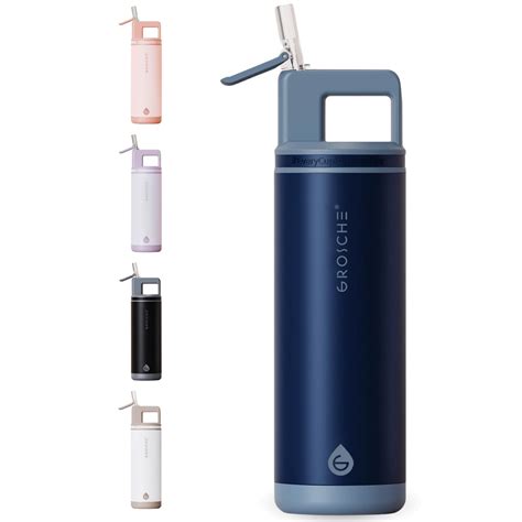 Amazon.com: GROSCHE Alpine Flip n' Sip 20 oz Insulated Water Bottle