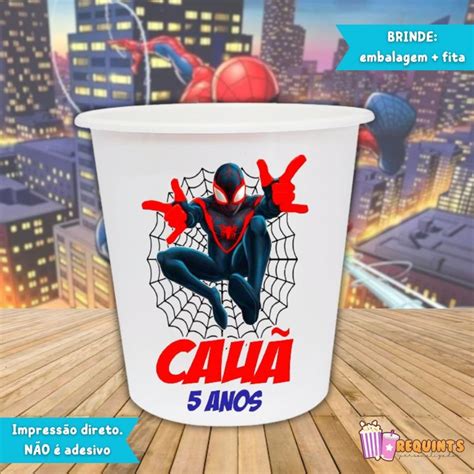 Balde De Pipoca Homem Aranha