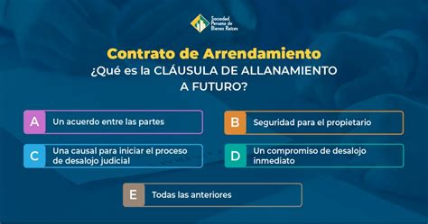 ¿sabes Qué Es La Cláusula De Allanamiento A Futuro El Blog