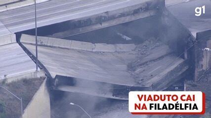 Viaduto cai após caminhão que passava por baixo pegar fogo na