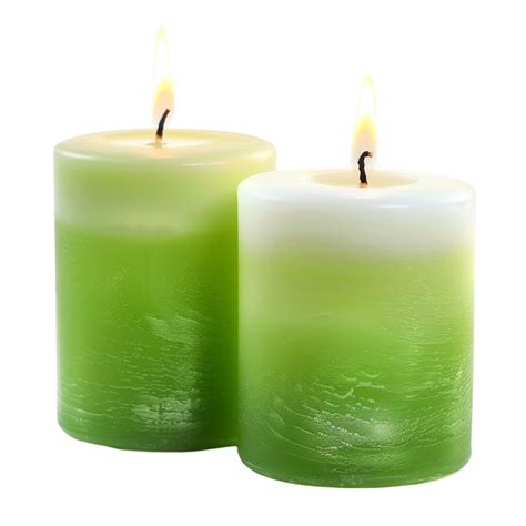 green candle pair 48385417 PNG
