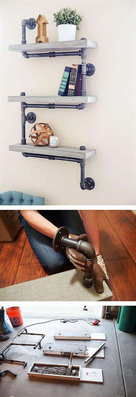 Amazing 30+ DIY Industrial Pipe Shelves - Crafts and DIY Ideas