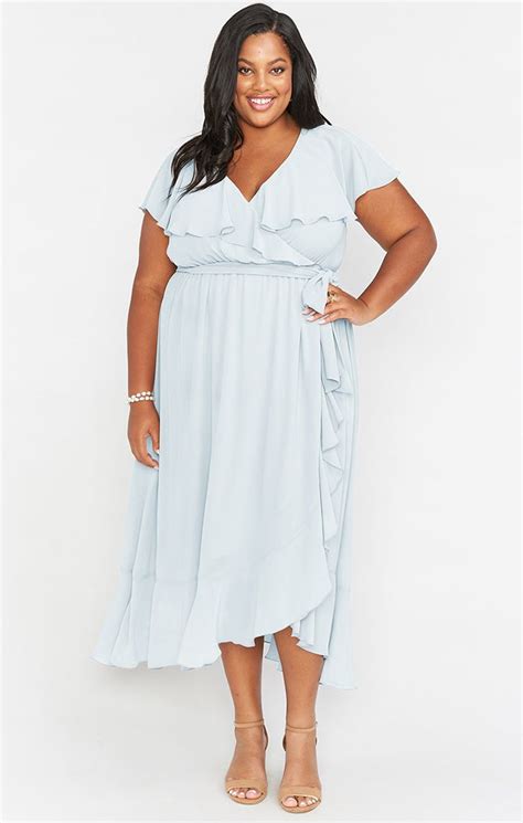 Best In Sales Show Me Your Mumu Dresses Jess Ruffle Midi Dress Icy