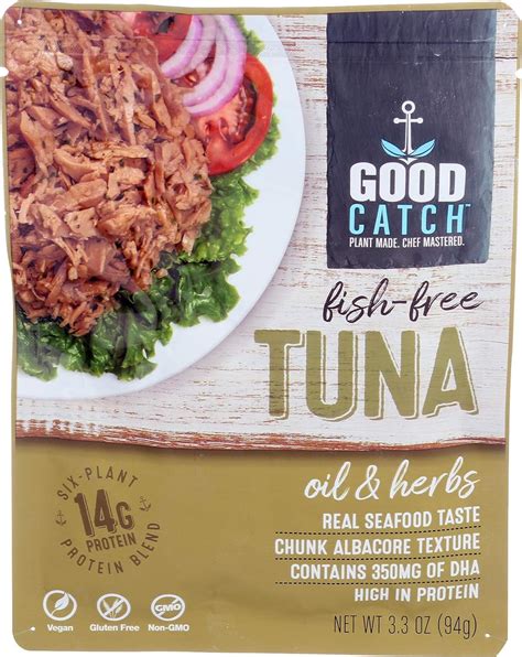 Good Catch Plant Based Fish Free Tuna Oil And Herbs 3oz