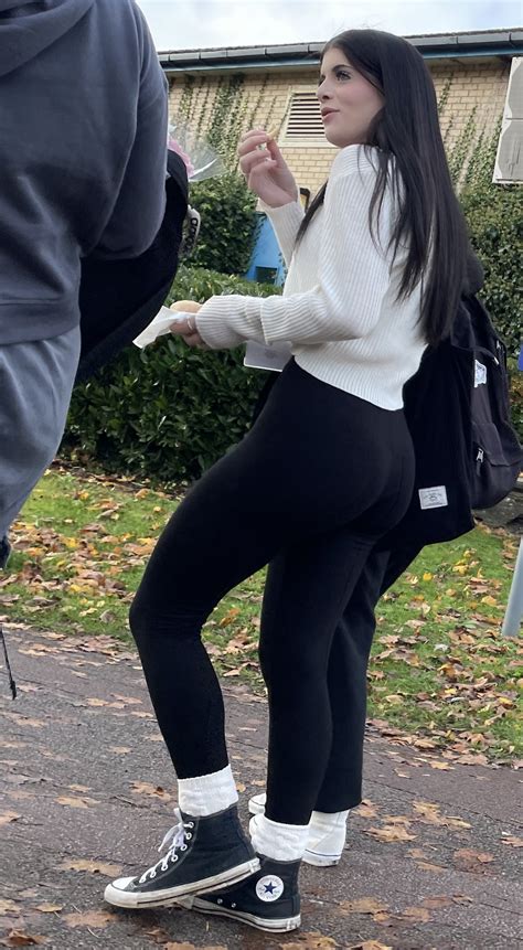 Sexy Tight Ass Babe In Black Leggings Oc Spandex Leggings Yoga