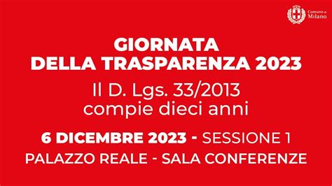 Giornata Della Trasparenza 2023 YouTube