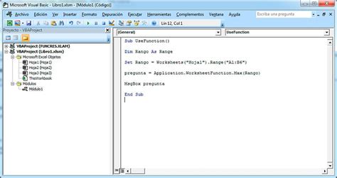 Cómo usar las funciones de Excel con Visual Basic Tutorial