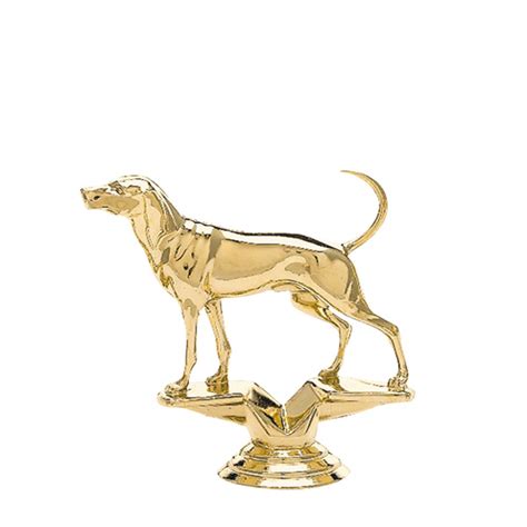 Gold Dog Figures Dogs Trophy Figures Dinn Trophy