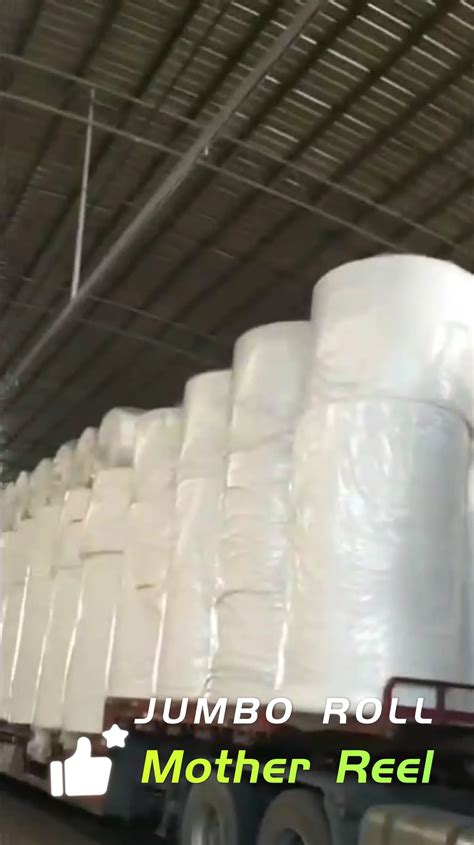 Pulp Raw Material Mother Roll Tissue Roll Jumbo For Toilet Paper Facial