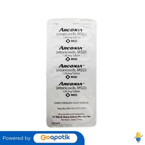 Jual ARCOXIA 120 MG BLISTER 10 TABLET Shopee Indonesia