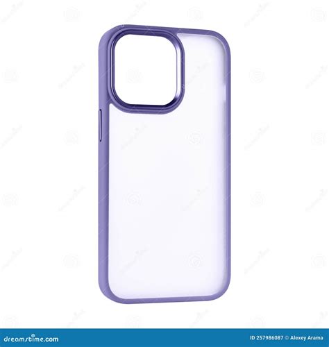 Silicone Phone Case Phone Accessory On White Background Stock Image