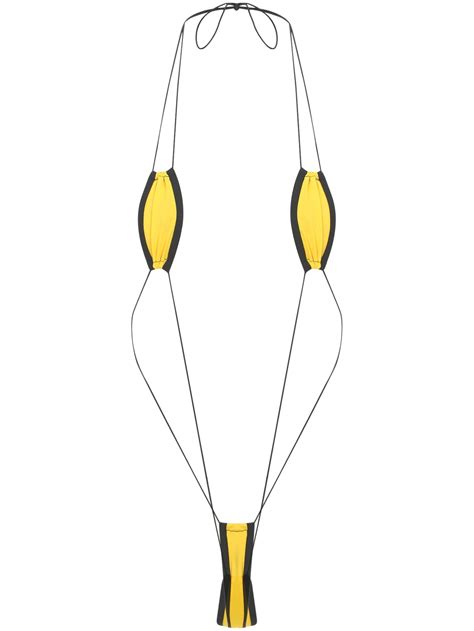 Iefiel Women S Extreme Mini Sling Lingerie Micro Bikini Set Halter Swimsuit Bodysuit With Ties