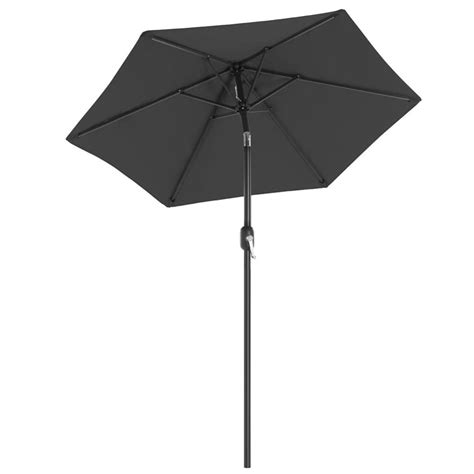 Parasol de jardin 2 m ombrelle protection UPF 50 mât et baleines en