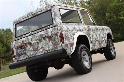 Purchase Used 1972 Ford Bronco 302 V8 Camo Wrap 4x4 Top And Doors