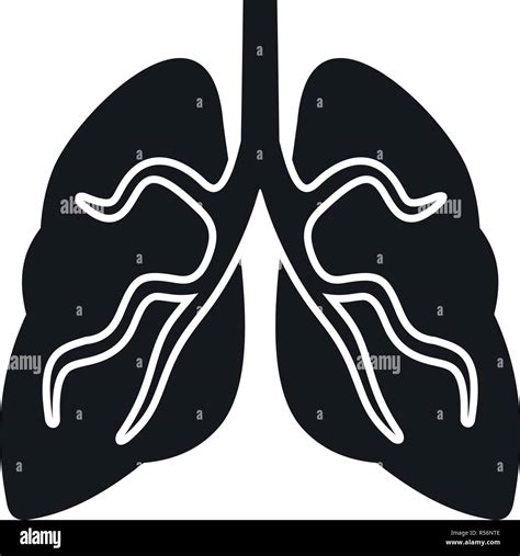 Tuberculosis Lungs Icon Simple Illustration Of Tuberculosis Lungs