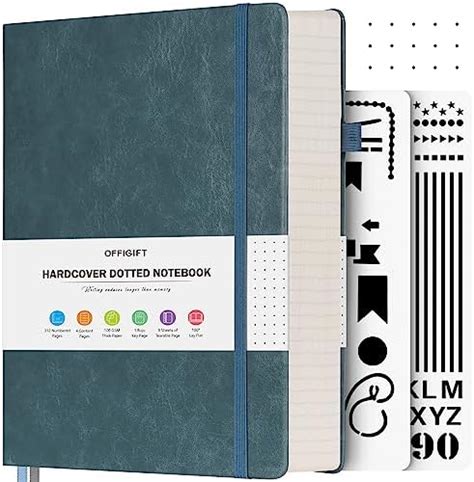 Amazon Offigift Bullet Dotted Journal Notebook Numbered