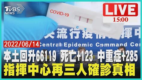 【本土回升6萬6119 死亡 123 中重症 285指揮中心再三人確診真相live】 Youtube