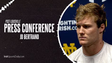 Notre Dame Lb Jd Bertrand Post Louisville Ndfootball Youtube