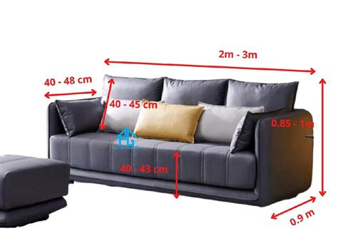 kich thuoc ghe sofa tieu chuan cho phong khach hien dai