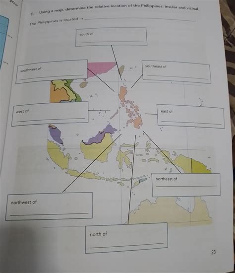 Using A Map Determine The Relative Location Of The Philippines