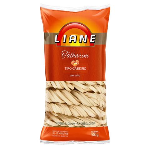 MACARRÃO LIANE OVOS TALHARIM CASEIRO 500G MERCEARIA MASSAS