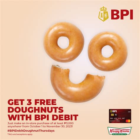 Krispy Kreme Free Doughnuts Bpi Promo Deals Pinoy