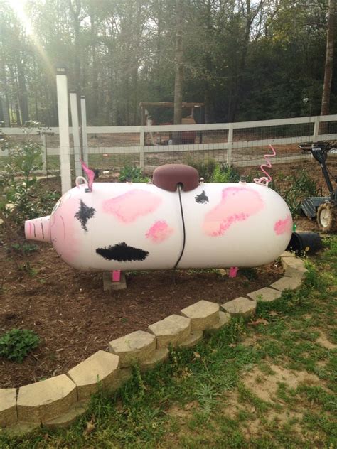 Got Gas Ethyl Does Farm Art Pig Art Propane Tank