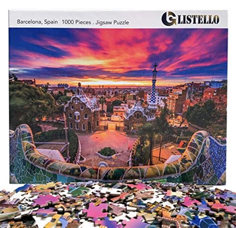 Puzzles 1000 Pieces For Adults Park Guell Barcelona Spain Jigsaw