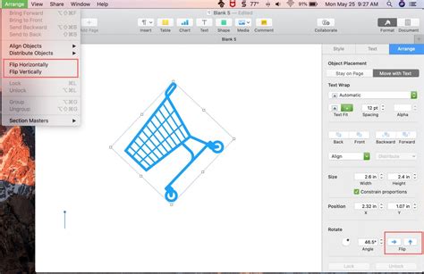 How To Resize Rotate Flip Objects In Pages Numbers Keynote