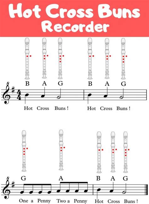 Hot Cross Buns On Recorder 🥇 Play It【recorder Songs】