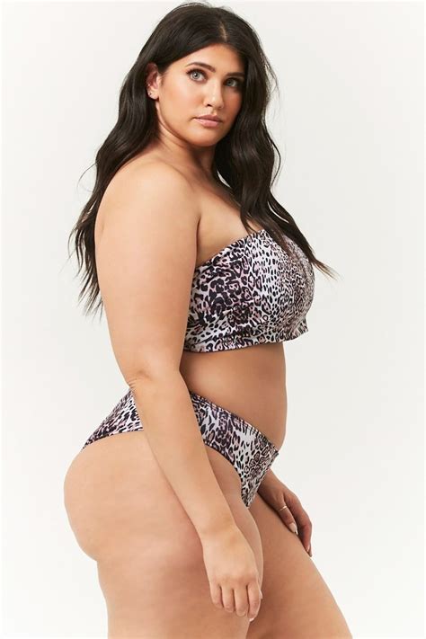 Plus Size Leopard Print Bikini Set Fashion Leopard Print Bikini