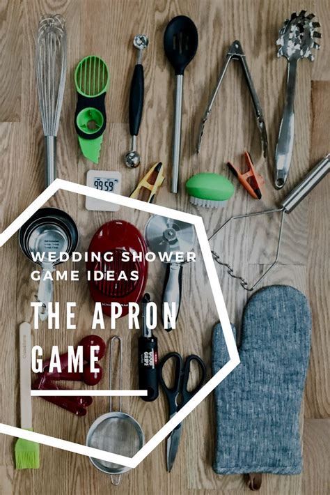 The Apron Memory Wedding Shower Game Wedding Shower Games Fun Bridal