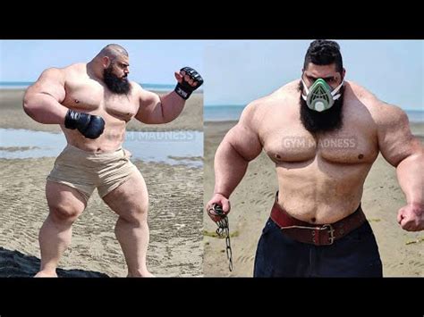 The Iranian Hulk Sajad Gharibi Gym Madness Youtube