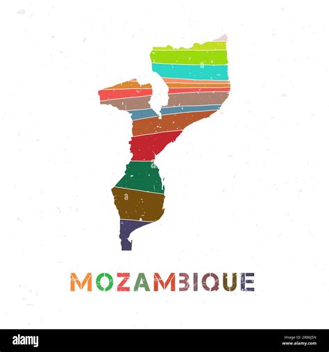 Dise O De Mapas De Mozambique Forma Del Pa S Con Hermosas Ondas