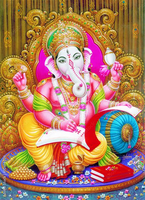 indian god ganesh ji Stock Photo | Adobe Stock