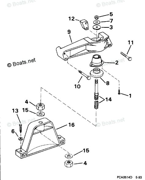 OMC Sterndrive 3 0L 181 CID Inline 4 OEM Parts Diagram For Front Mount