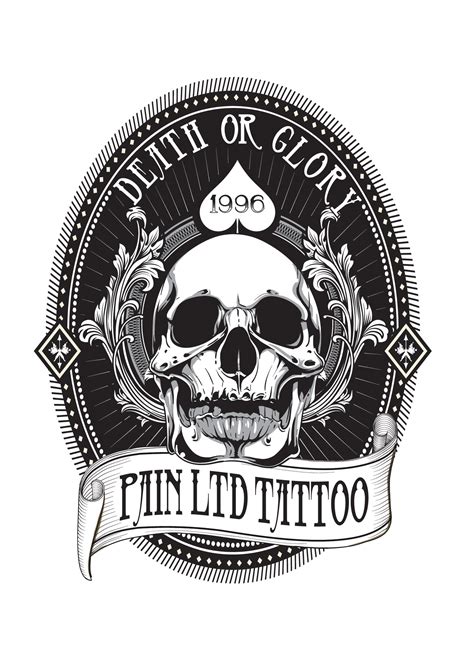 Logo for PAIN LTD TATTOO STUDIO :: Behance