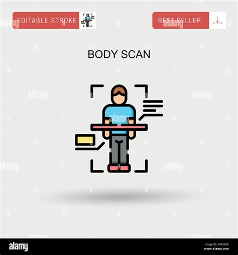 Body Scan Simple Vector Icon Stock Vector Image And Art Alamy