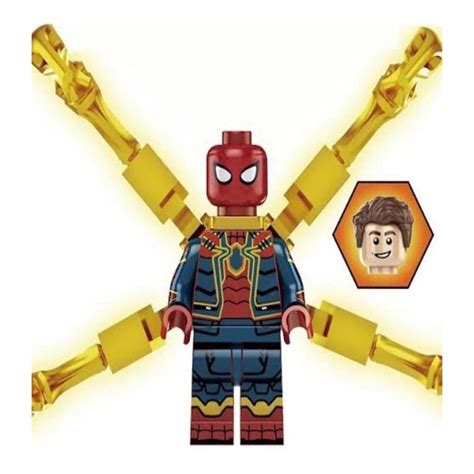 Boneco Blocos De Montar Homem Aranha Teia Cromada Spiderman Shopee Brasil