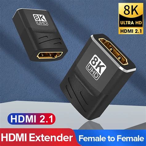 Extensor HDMI 8K 60Hz 4K 120Hz Conector Hembra A Hembra HDMI 2 1