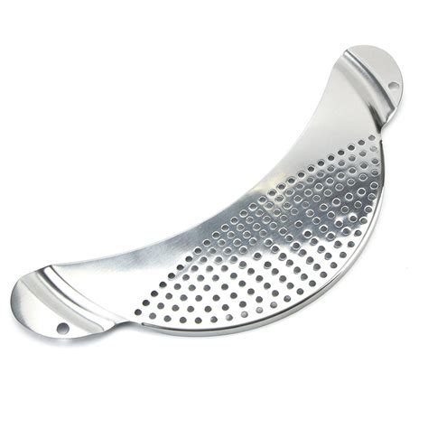 Pot Drainer Boiling Water Strainer Dish Pan For Sink Stainless Steel