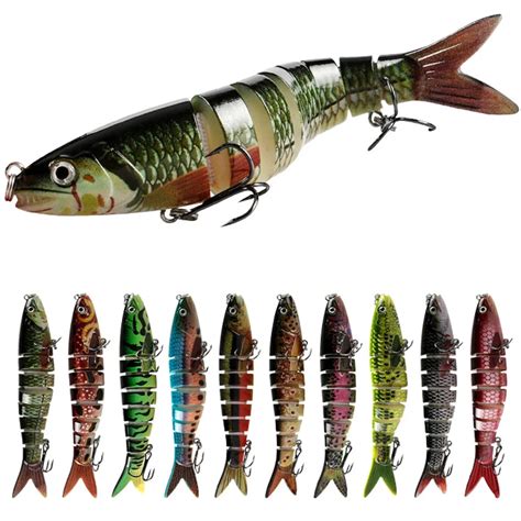 Swimbait Segment Fishing Artificial Bait Hard Lures Multi Jointed