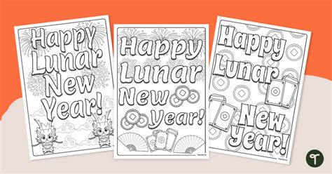 Lunar New Year Colouring Pages | Teach Starter