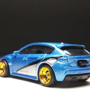 Subaru Wrx Sti Hot Wheels Custom Real Rubber Tires Etsy