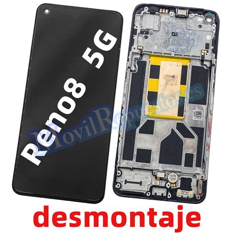 Pantalla Completa Con Marco Lcd Y T Ctil Para Oppo Reno G Negro De